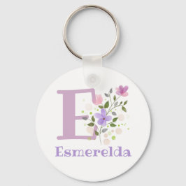 Porte-clés Porte - clé ou clé Fob dans un design floral avec