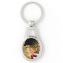 Porte - clé ovale de photo