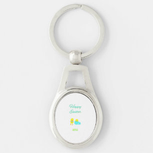 Porte-clés Porte - clé ovale des éclos de Pâques