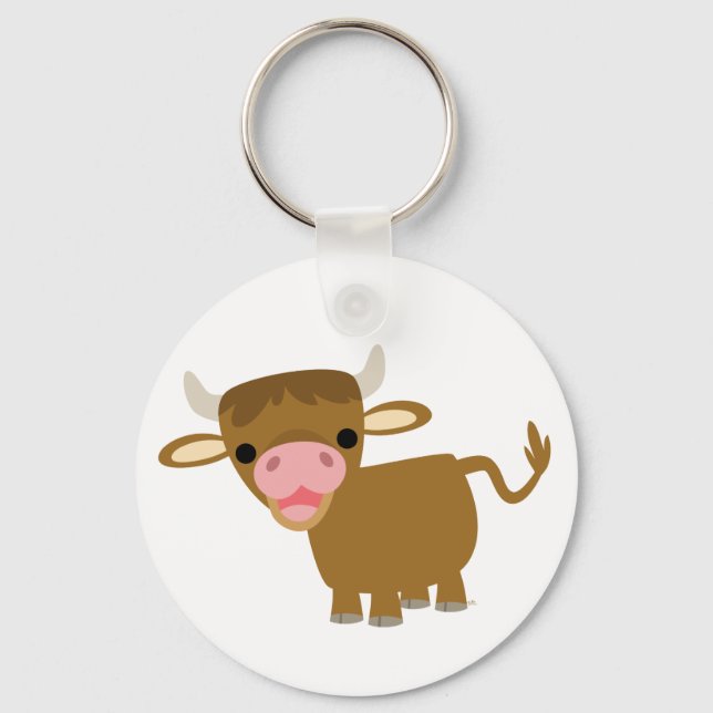 Porte-clés Porte - clé Ox Carton mignon (Recto)