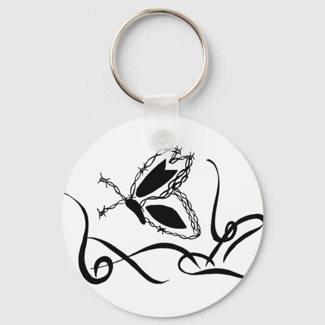 Porte-clés Porte - clé papillon Barbe (Recto)