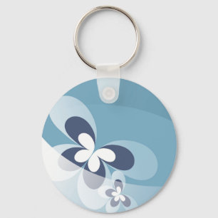 Porte-clés Porte - clé papillon bleu