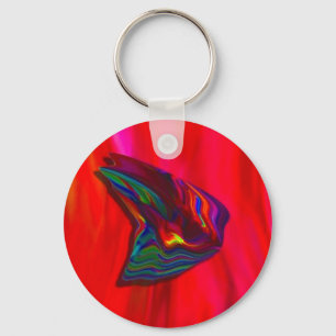 Porte-clés Porte - clé papillon rouge