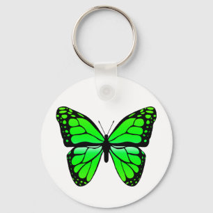 Porte-clés Porte - clé papillon vert
