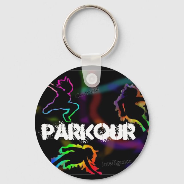 Porte-clés porte - clé parkour (Recto)