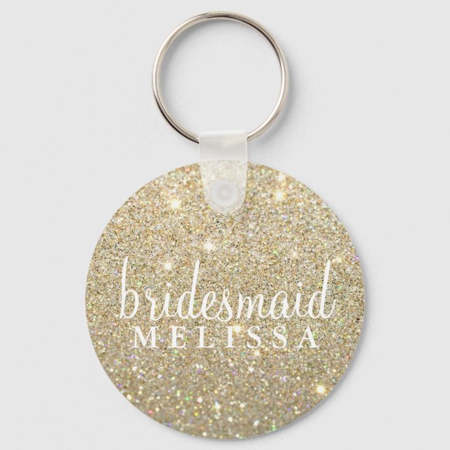 Porte-clés Porte - clé Parties scintillant Bridesmaid (Recto)