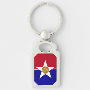 Porte-clés Porte - clé patriotique avec drapeau de Dallas