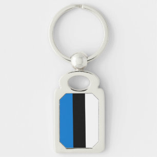 Porte-clés Porte - clé patriotique avec drapeau d'Estonie