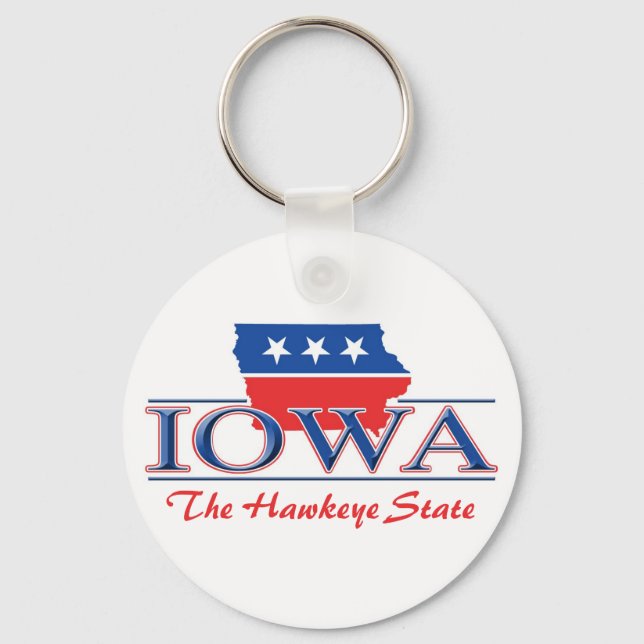 Porte-clés Porte - clé patriotique de l'Iowa (Recto)