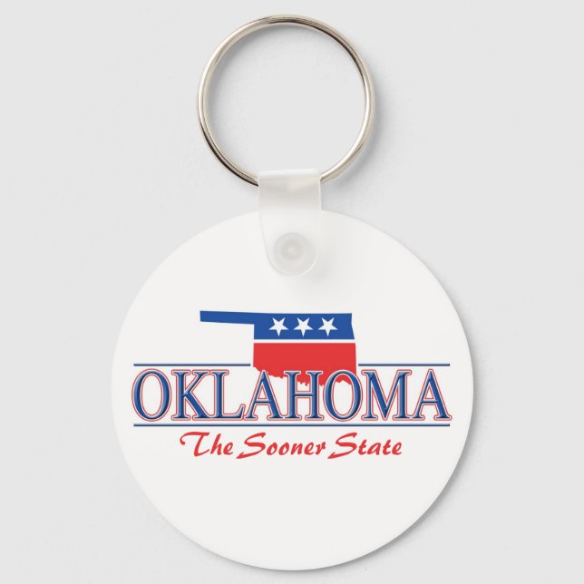 Porte-clés Porte - clé patriotique de l'Oklahoma (Recto)