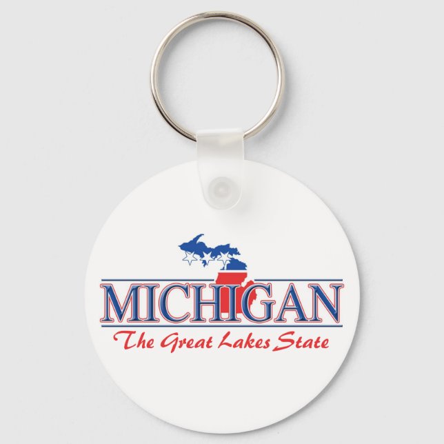 Porte-clés Porte - clé patriotique du Michigan (Recto)
