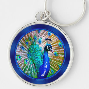 Porte-clés Porte - clé Peacock étonnant PERSONNALISÉ ou Suppr