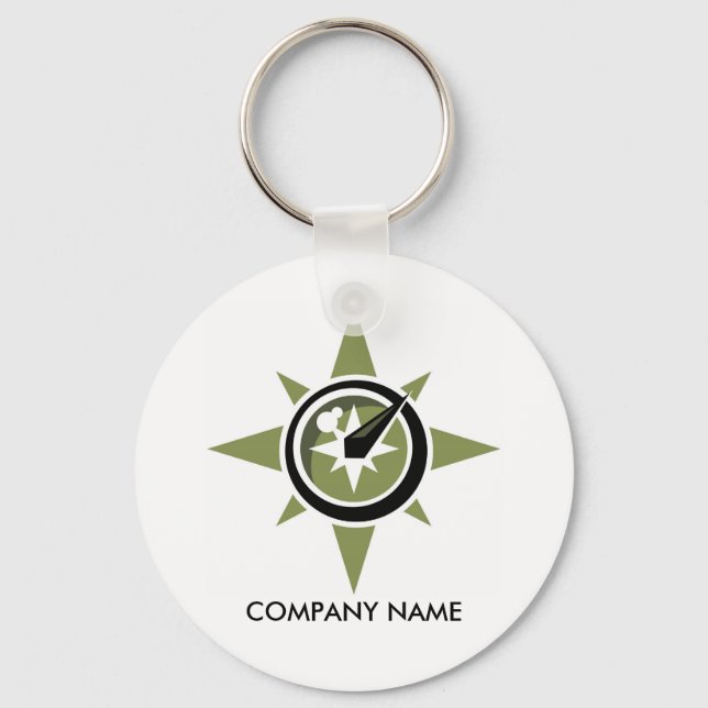 Porte-clés Porte - clé personnalisable Compass (Recto)