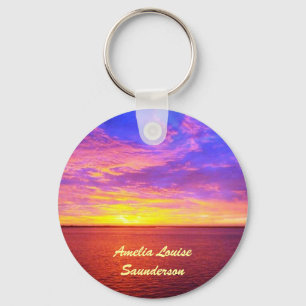 Porte-clés Porte - clé personnalisé Coucher de soleil