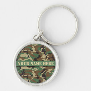 Porte-clés Porte - clé personnalisé de circulaire de Camo d