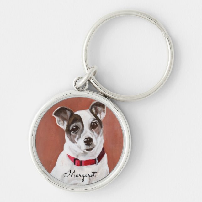 Porte-clés Porte - clé personnalisé de Jack Russell Terrier (Devant)