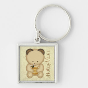 Porte-clés Porte - clé personnalisé d'ours de miel