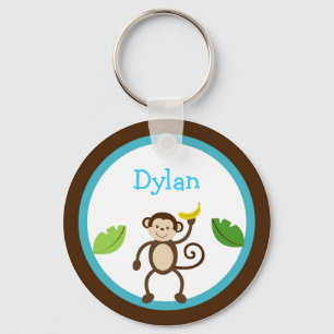Porte-clés Porte - clé personnalisé Monkey Jungle Kids