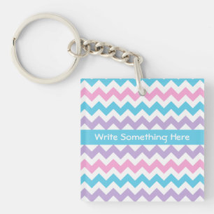 Porte-clés Porte - clé Personnalisé, Turquoise, Rose, Mauve C