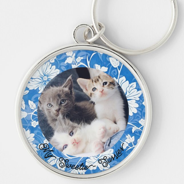 Porte-clés Porte - clé photo pour animaux familiers (Devant)