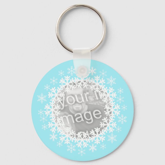 Porte-clés Porte - clé photo Snowflake (Recto)