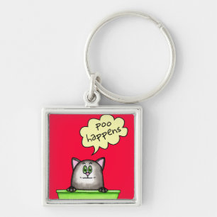 Porte-clés Porte - clé Poo Happens
