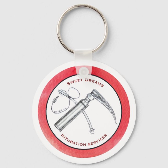 Porte-clés porte - clé pour anesthésiste médecin (Recto)
