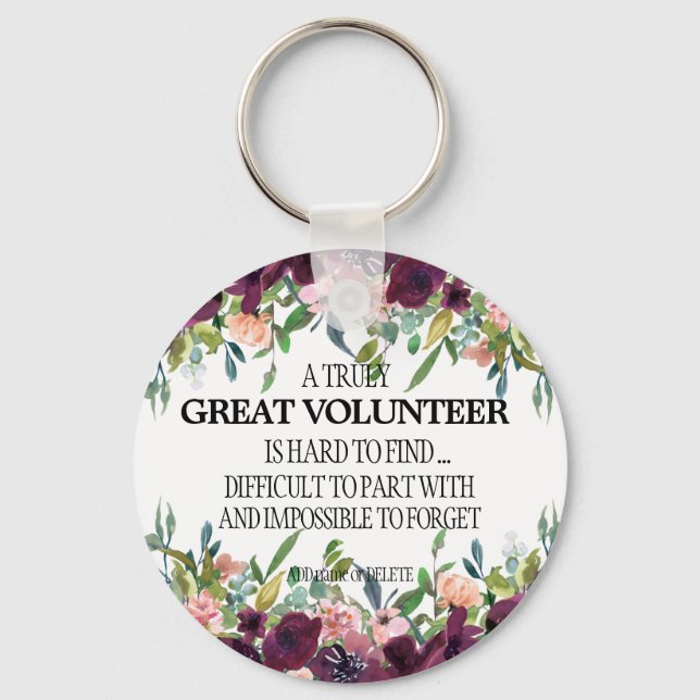 Porte-clés Porte - clé pour le bénévolat merci cadeau d'appré (Recto)