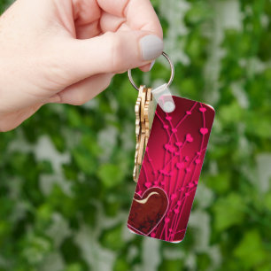 Porte-clés Porte - clé Premium Coeurs & Fleurs