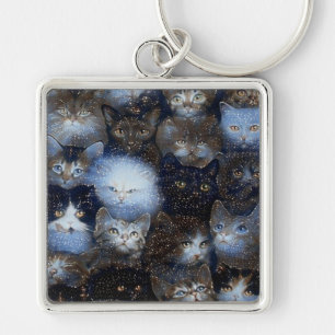 Porte-clés Porte - clé Premium Sparkle Cats