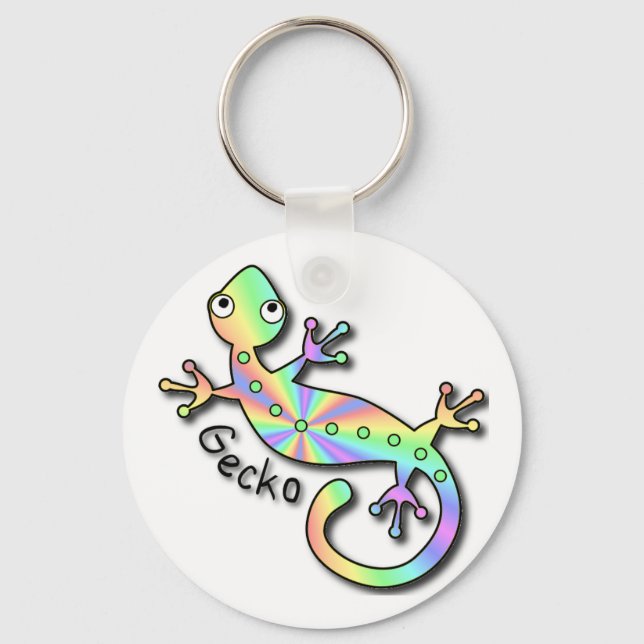 Porte-clés Porte - clé psychédélique Gecko (Recto)