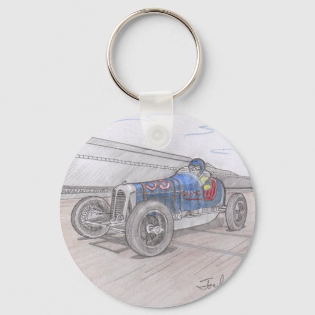 PORTE-CLÉS PORTE - CLÉ RACER DE LA PISTE (Recto)
