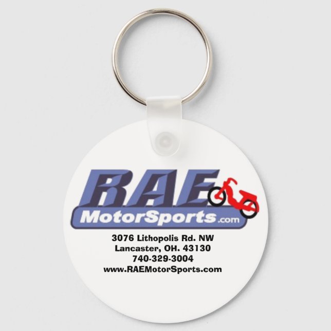 Porte-clés porte - clé raeMotorSports (Recto)