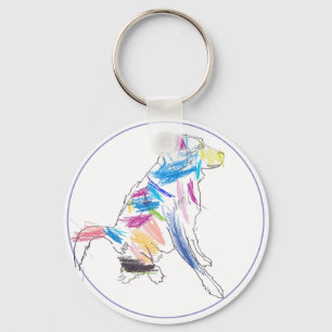 Porte-clés Porte - clé Rainbow Chien