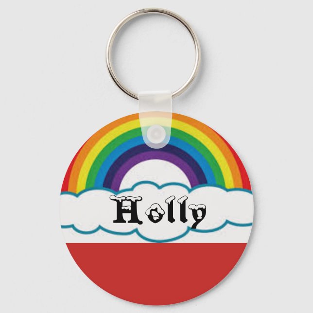 Porte-clés Porte - clé Rainbow Name (Recto)