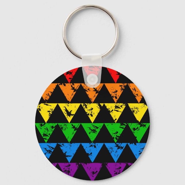 Porte-clés Porte - clé Rainbow Triangles (Recto)