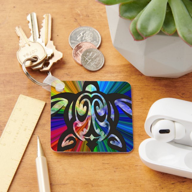 Porte-clés Porte - clé Rainbow Turtle (Bureau)