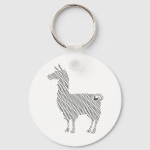 Porte-clés Porte - clé rayé de lama