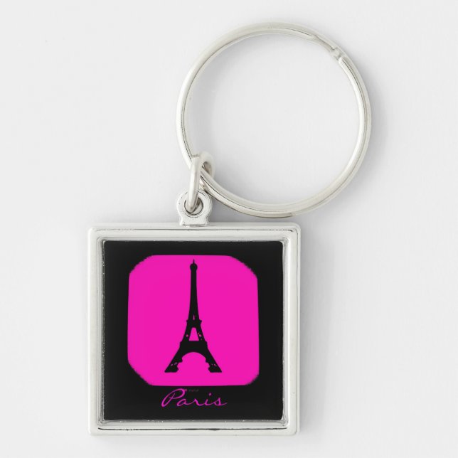 Porte-clés Porte - clé razberry rose noir personnalisable de (Devant)