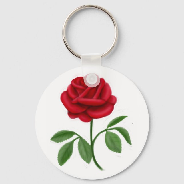 Porte-clés Porte - clé Red Rose (Recto)