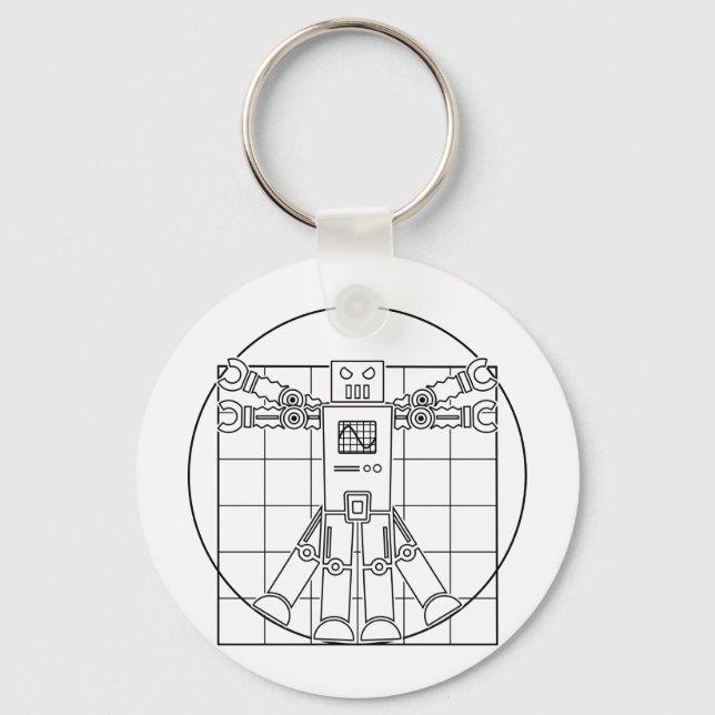 Porte-clés Porte - clé robotique Da Vinci Vitruvian (Recto)
