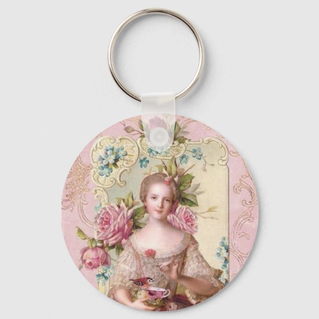 Porte-clés Porte - clé Rococo rose (Recto)