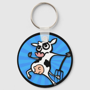 Porte-clés Porte - clé ROND DE VACHE DE CARTOON FUNNY