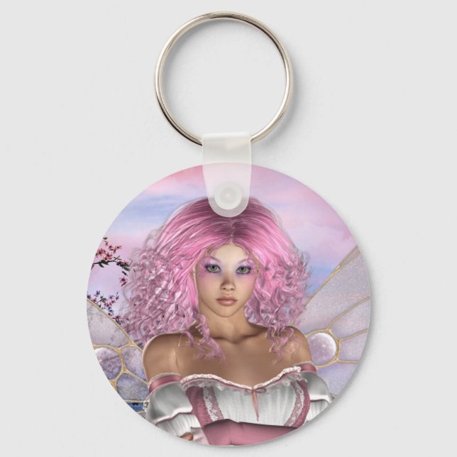 Porte-clés porte - clé rose (Recto)