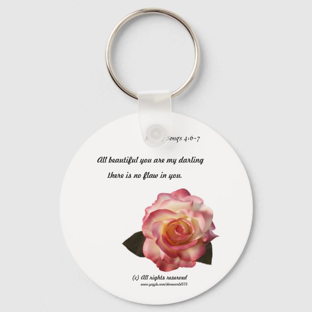 Porte-clés Porte - clé rose (Recto)