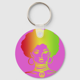 PORTE-CLÉS PORTE - CLÉ ROSE AFROLICOUS