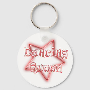 Porte-clés Porte - clé rose de logo de filles de Dancing