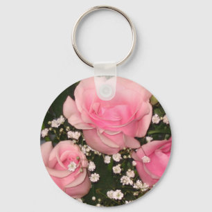 Porte-clés Porte - clé rose de roses