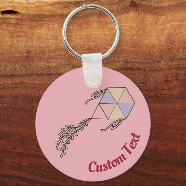 Porte-clés Porte - clé rose Icône Kite (Recto)