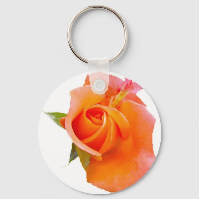 Porte-clés Porte - clé Rose orange (Recto)